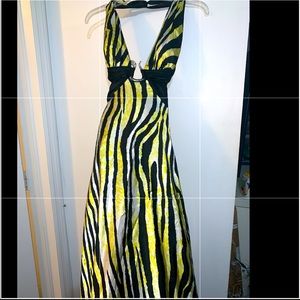 Long designer dress custom made gown